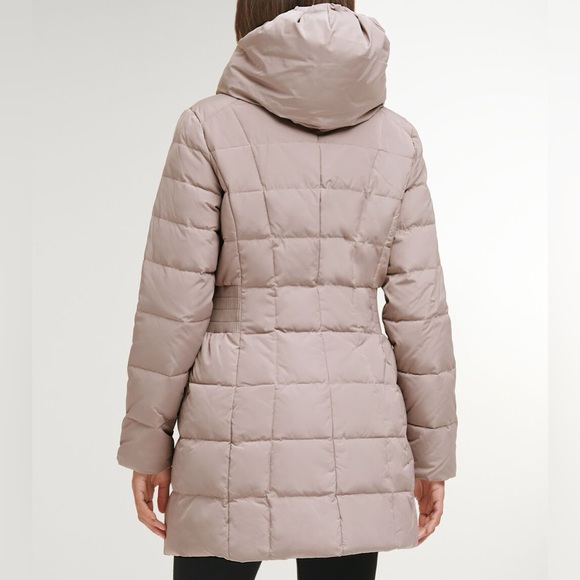 Cole Haan Women's 32" Signature Hooded Taffeta Down Coat - Picture 3 of 11